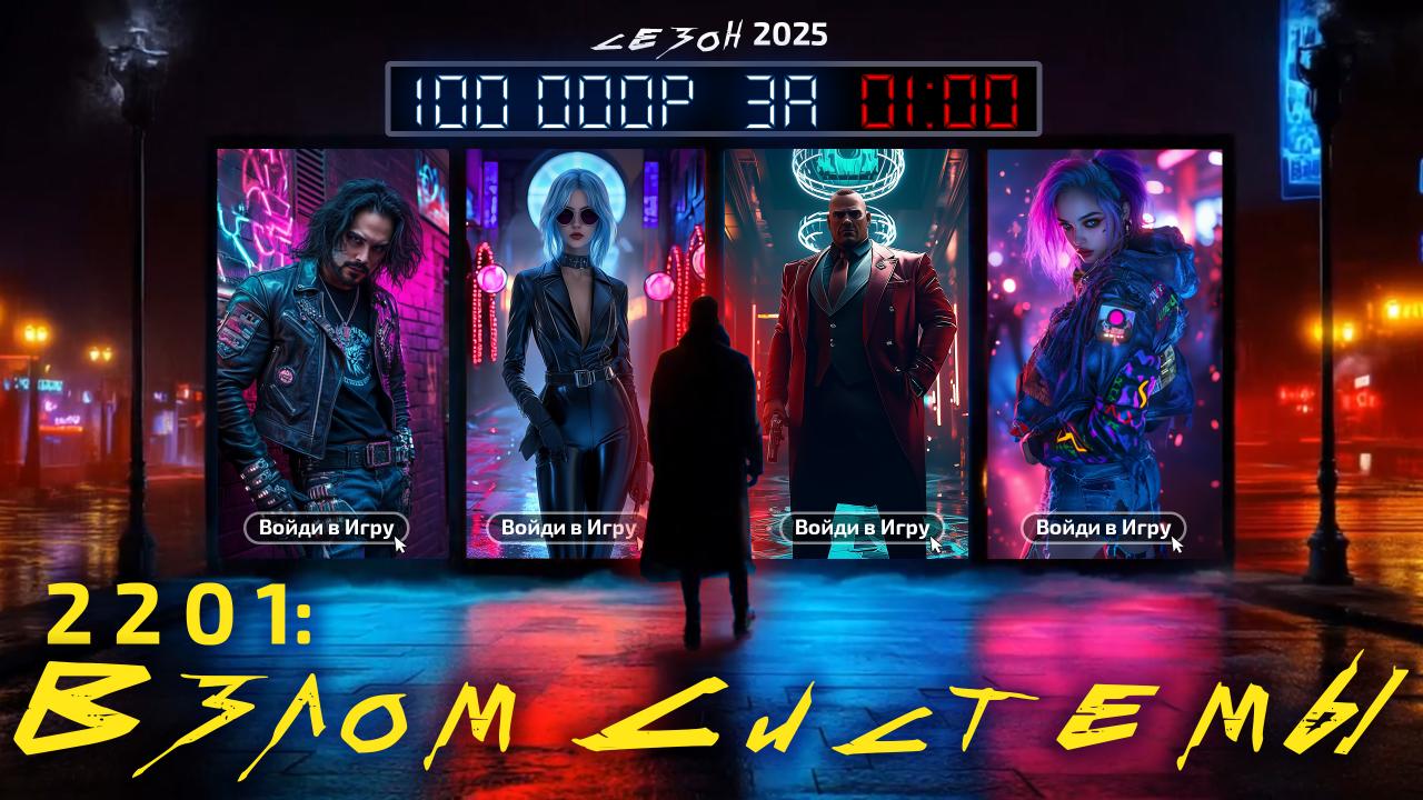 Актёр-ролевик для ARG-проекта «2201: Взлом системы»